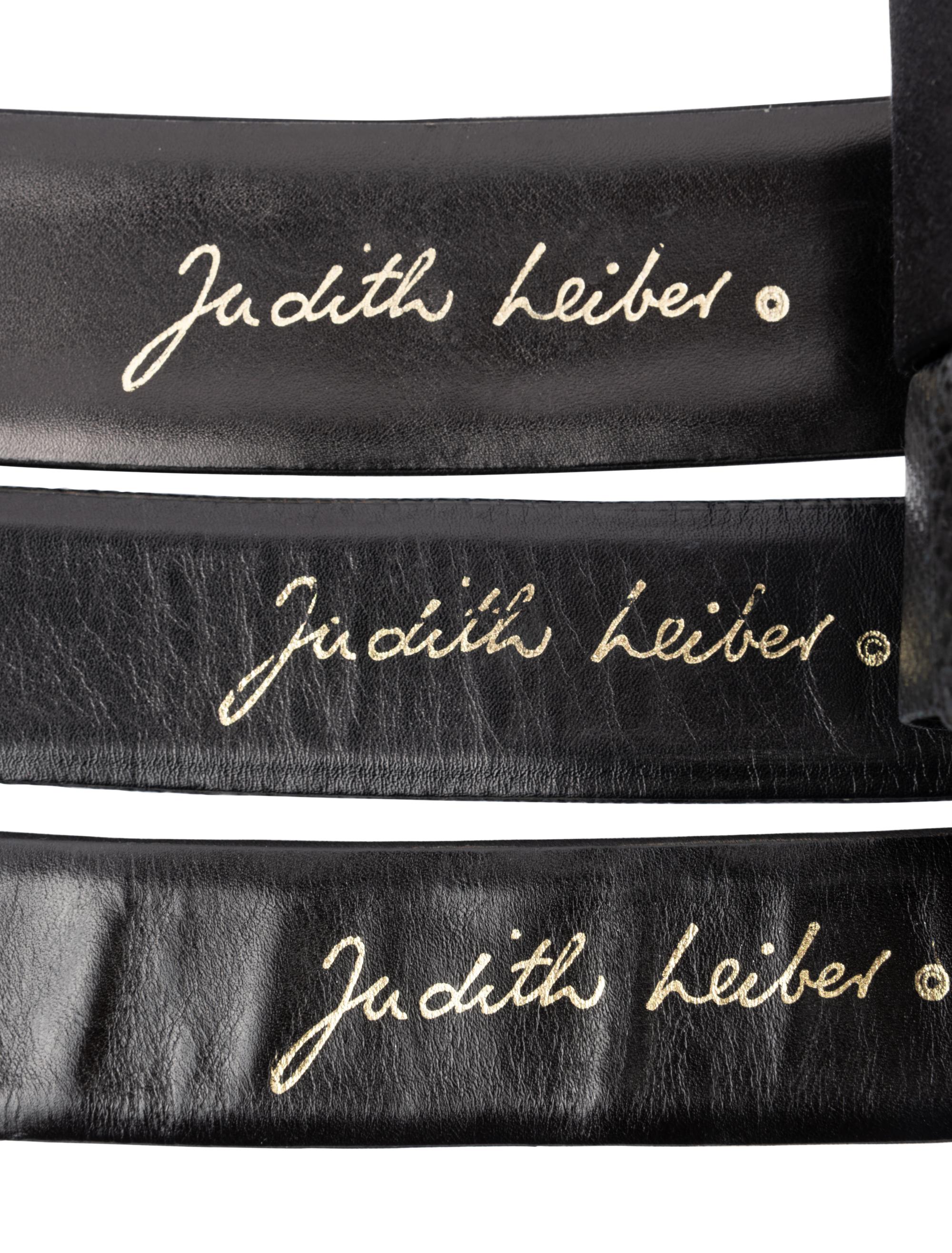 Three Judith Leiber Adjustable Belts, 1980-1990s