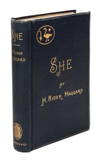 HAGGARD, H. RIDER. She: A History of Adventure. London, 1887. First British edition, first printing