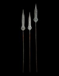 Three Maasai Warrior Spears
