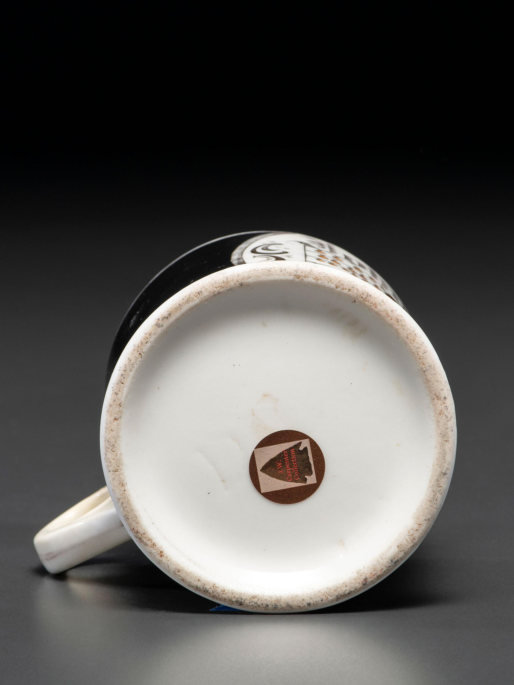 A Horologist's Porcelain Occupational Shaving Mug