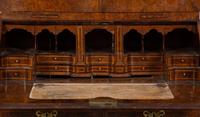 A George I Burr Yew Wood Secretary Bookcase