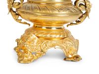 An English Porcelain Gilt Bronze Mounted Vase — 19TH CENTURY