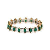 EMERALD AND DIAMOND BRACELET