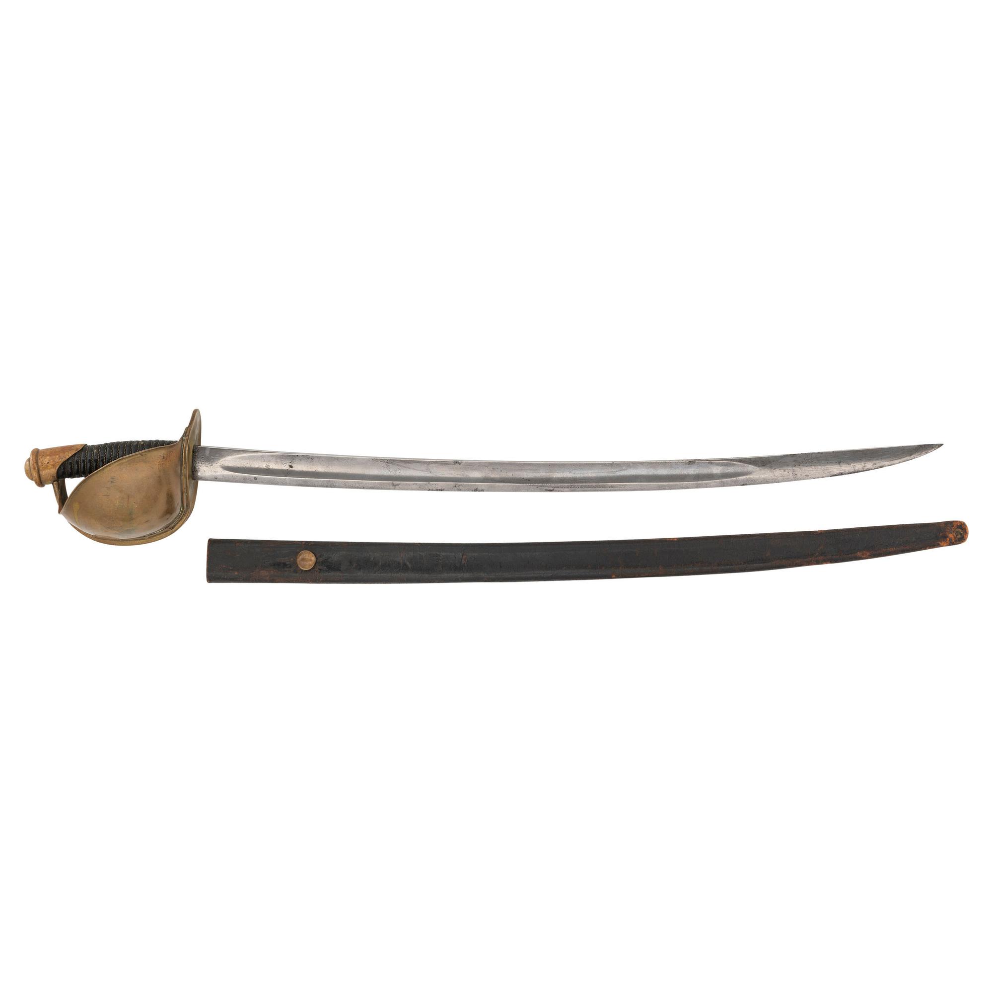 U.S. Model 1860 Naval Cutlass and Scabbard by Ames