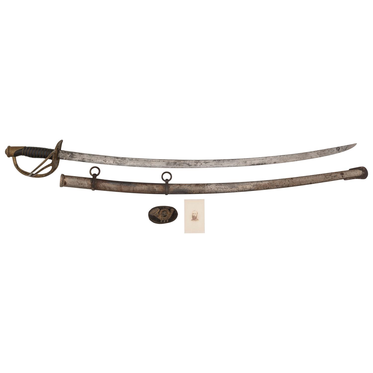 U.S. Model 1860 Light Cavalry Saber by Ames Presented to Capt. (Major) Langford Chapman 28th PA Volunteers - KIA at Chancellorsville
