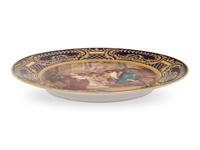 A Vienna Porcelain Cabinet Plate Depicting the Abduction of the Sabine Women