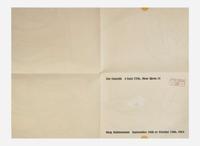 [Art] [Lichtenstein, Roy]: (Crying Girl) Printed Invitation to Lichtenstein's Exhibition at Leo Castelli