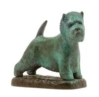 A Bronze West Highland Terrier Width 6 1/2 inches. — ORESTO TOPPI, 1986