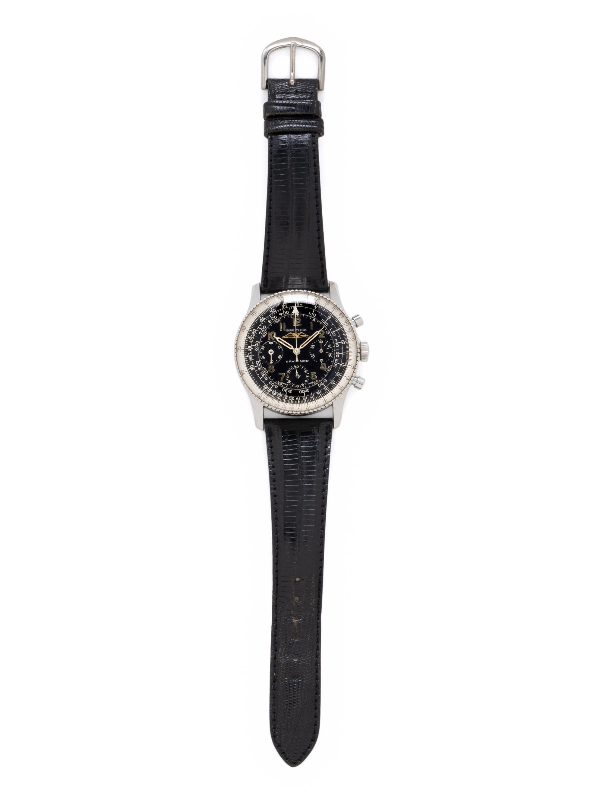 BREITLING, REF. 806 STAINLESS STEEL 'NAVITIMER' WATCH