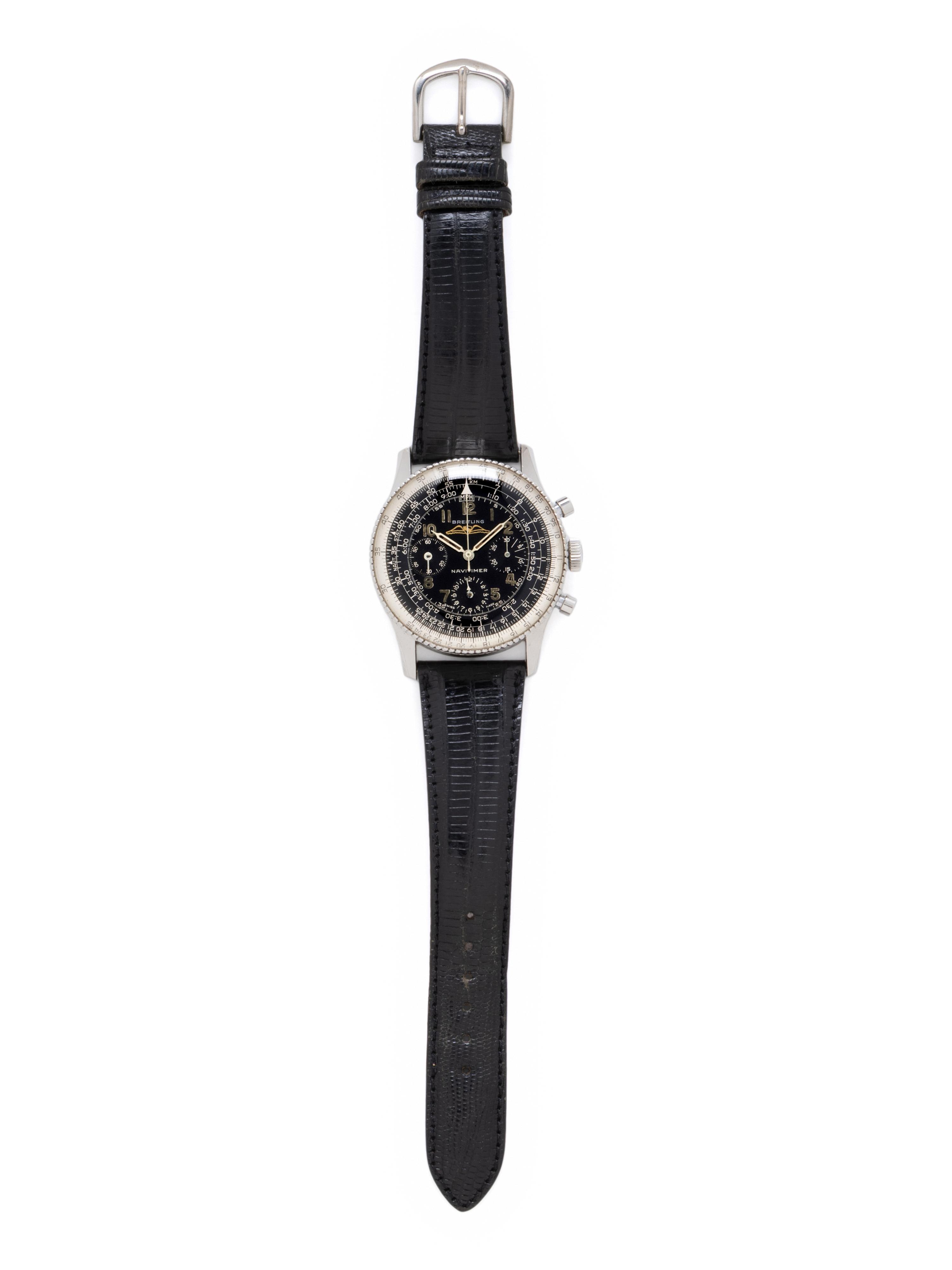 BREITLING, REF. 806 STAINLESS STEEL 'NAVITIMER' WATCH