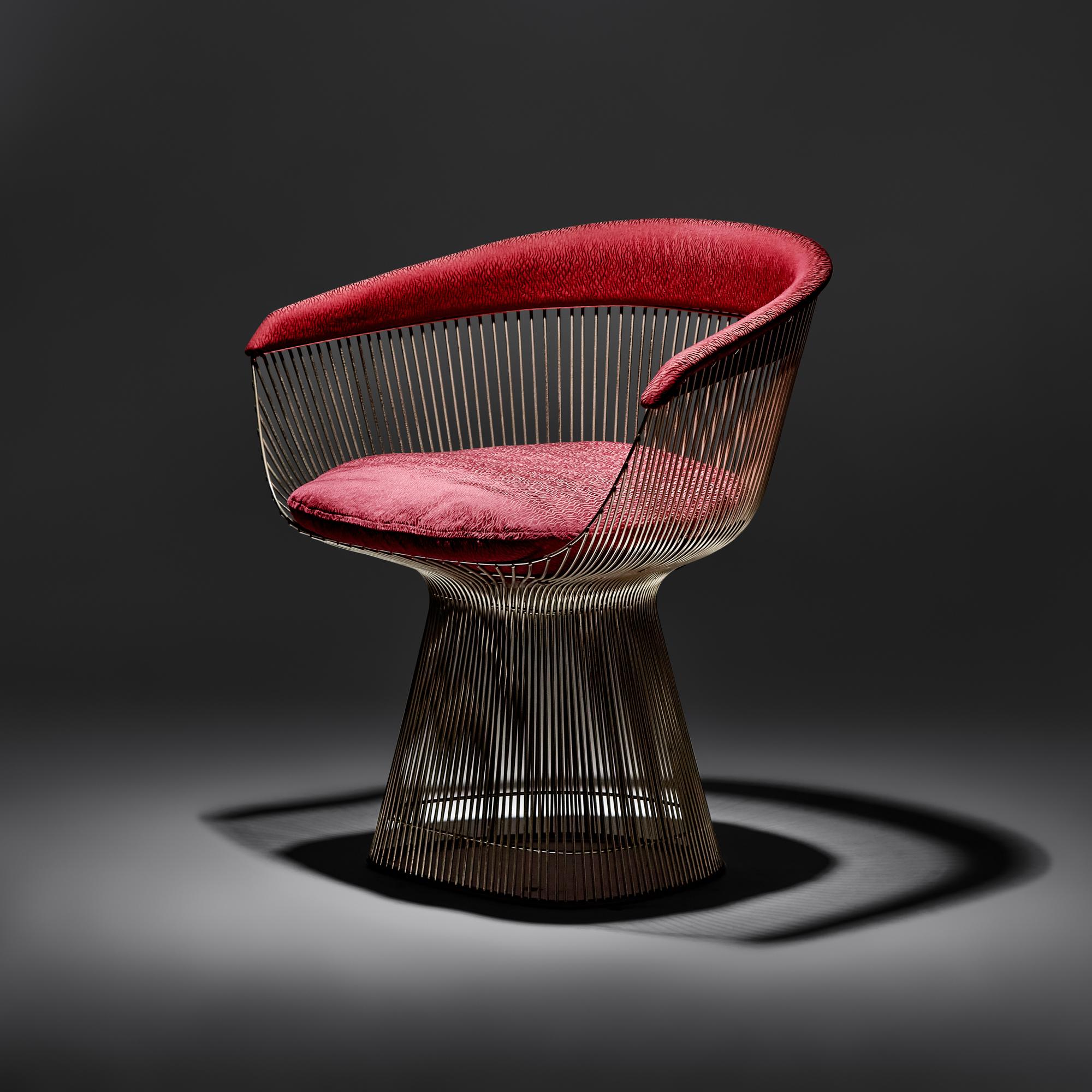 Pair of Chairs with side table