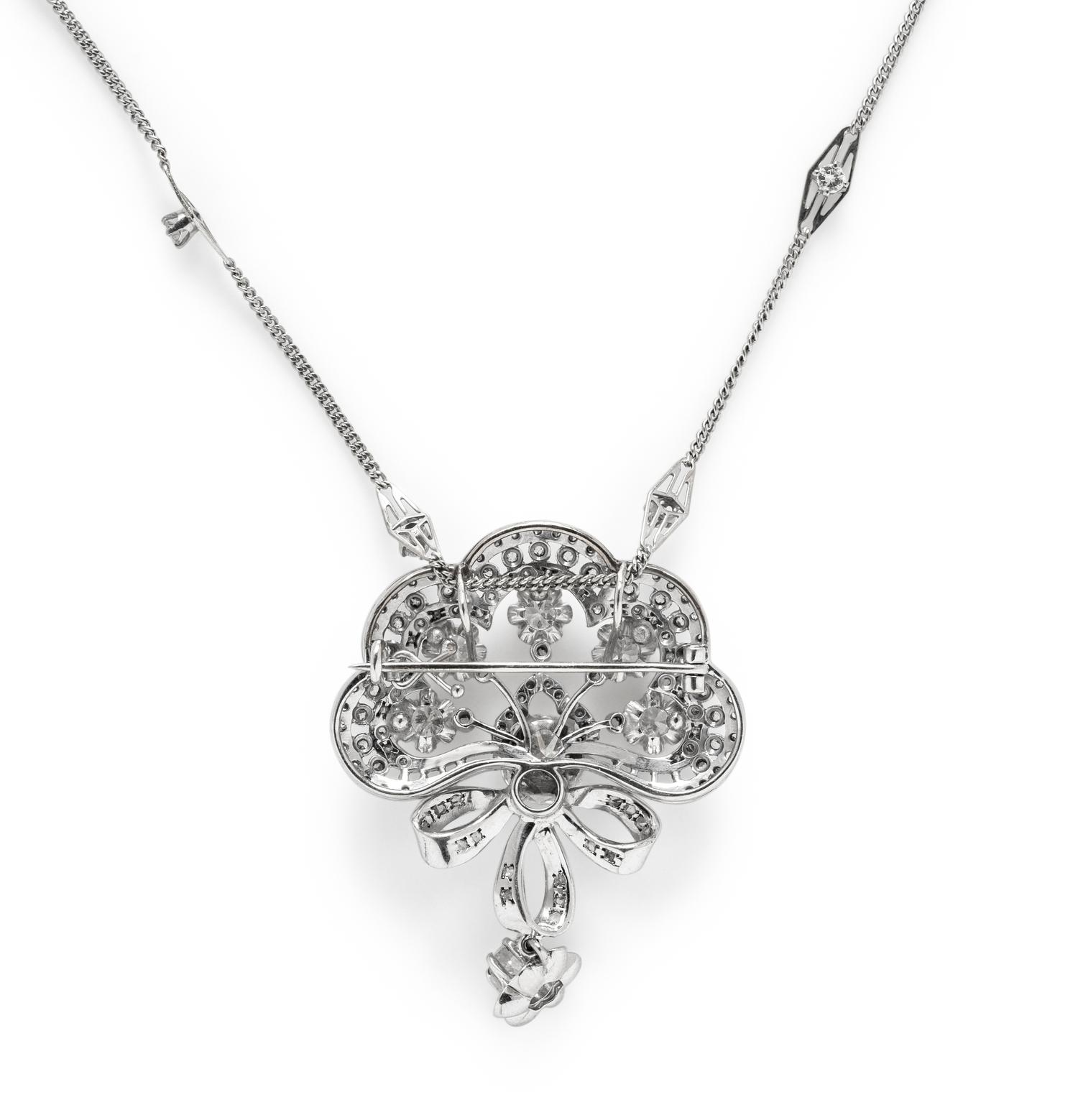 WHITE GOLD AND DIAMOND NECKLACE