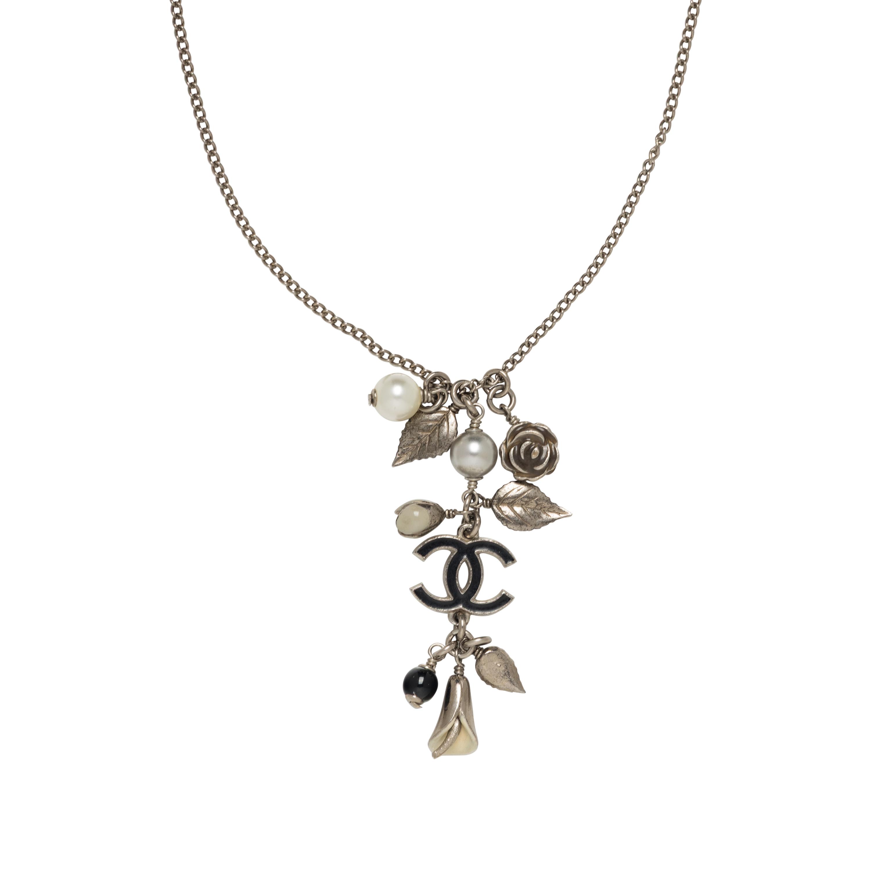 Chanel, Floral Charm Necklace