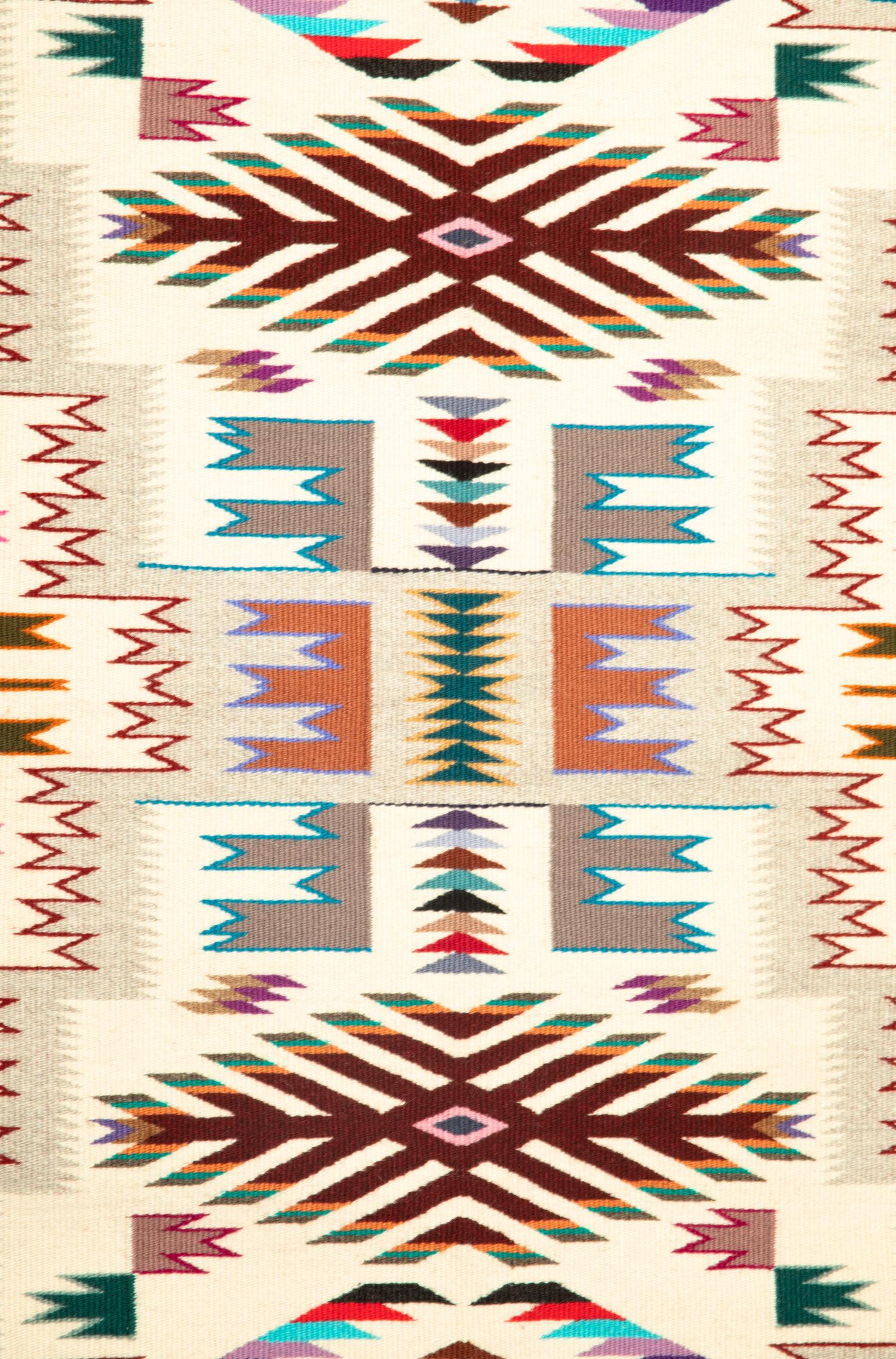 Navajo Jeweled Storm Pattern Weaving