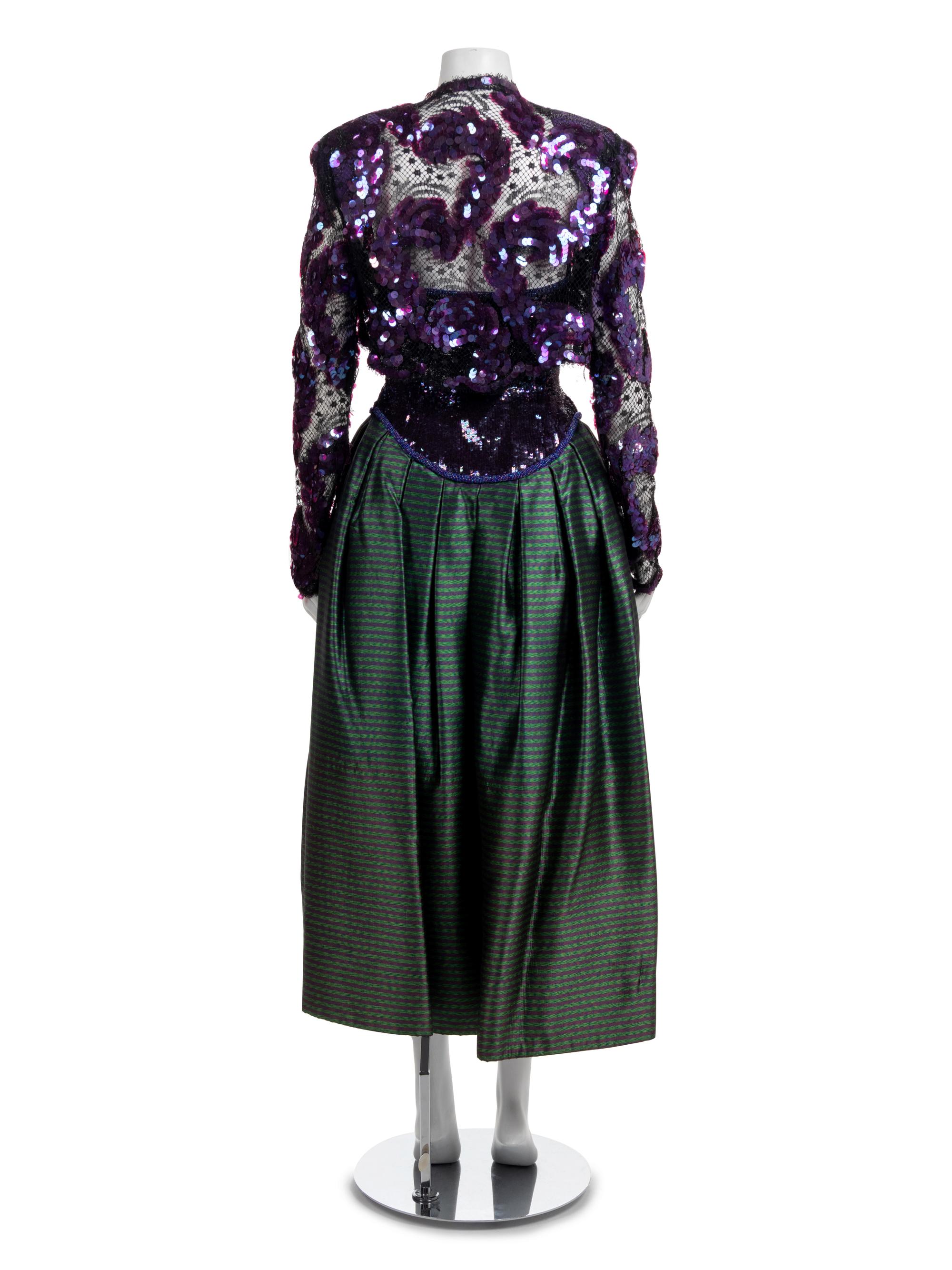 Geoffrey Beene Sequined Dress with Bolero, Fall 1986