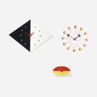 George Nelson (American, 1908-1986) Group of Table and Wall Clocks for Howard Miller, Vitra Design Museum, Poland/Germany, designed 1949-1954, the present lot circa 2000s