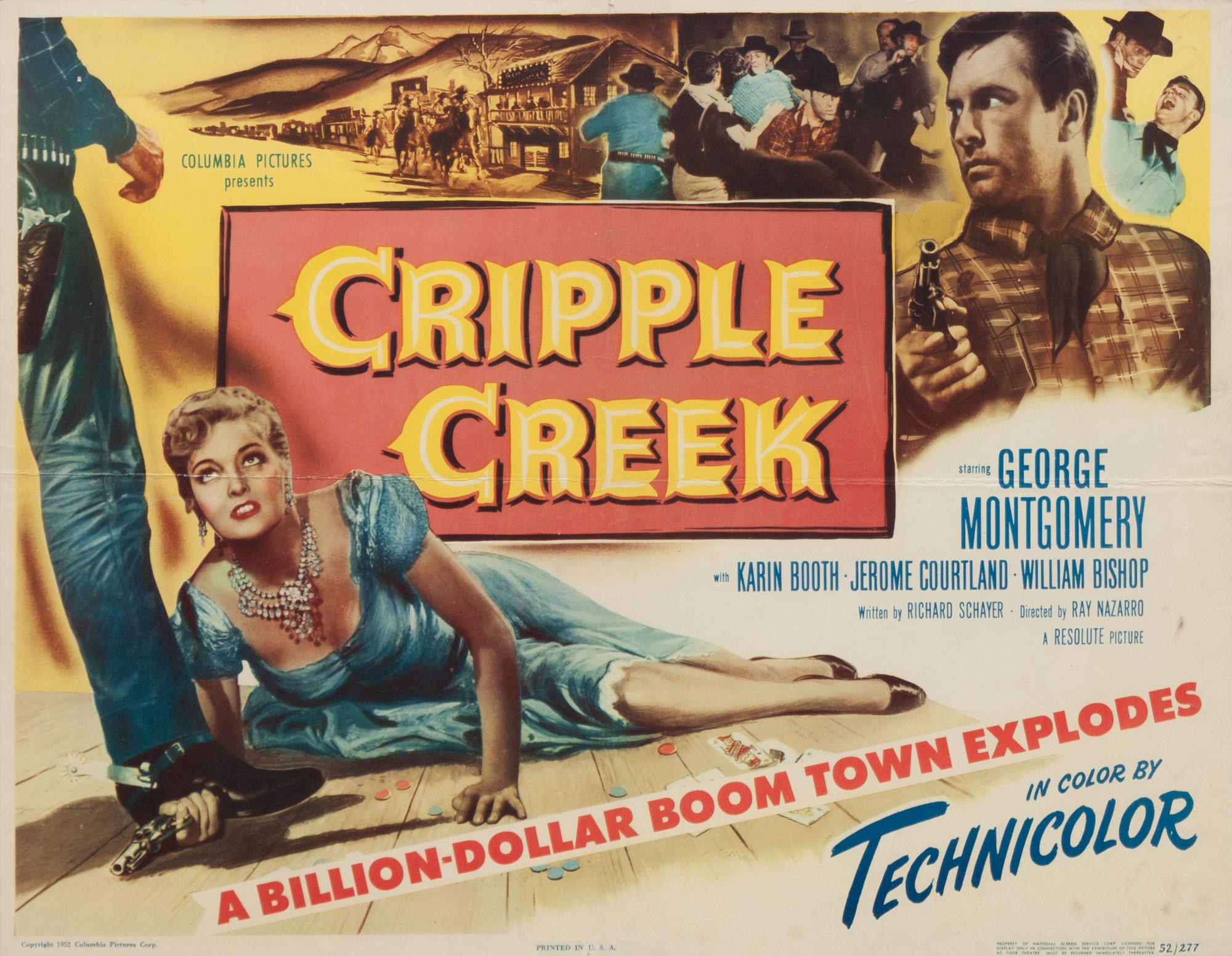Vintage Movie Poster, Cripple Creek