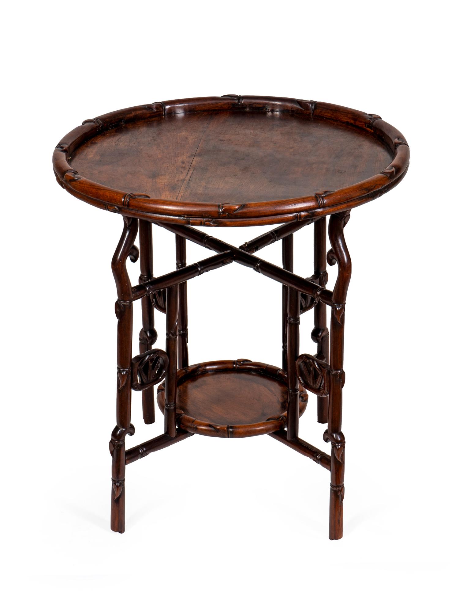 A Chinese Hardwood Picnic Table — LATE 19TH CENTURY