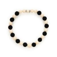Sabbadini, Coral and Onyx Beaded Necklace