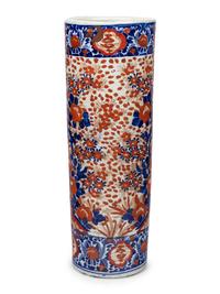 A Japanese Porcelain Umbrella Stand