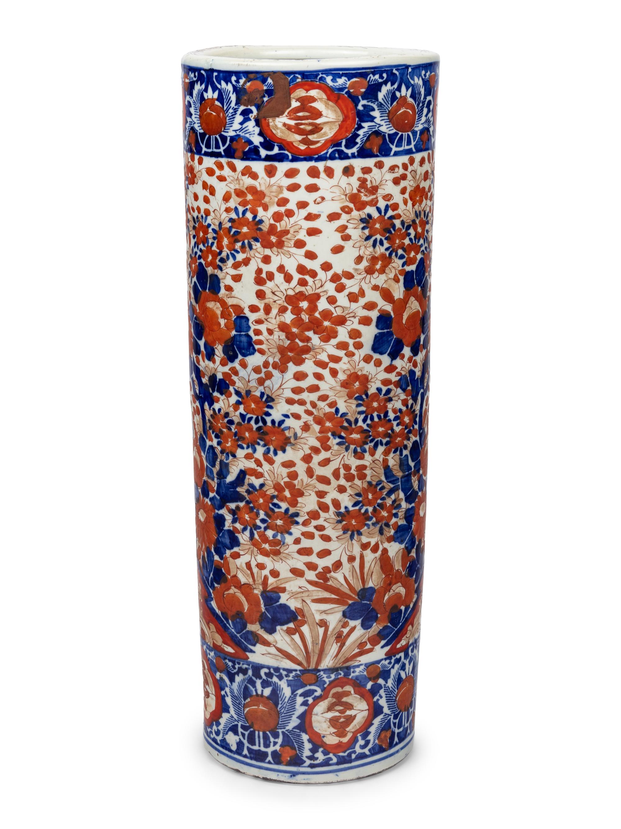 A Japanese Porcelain Umbrella Stand