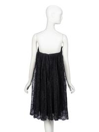 Bill Blass, Strapless Black Lace Cocktail Dress
