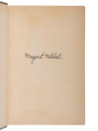 MITCHELL, Margaret (1900-1949). Gone with the Wind . New York: Macmillan, 1936.
