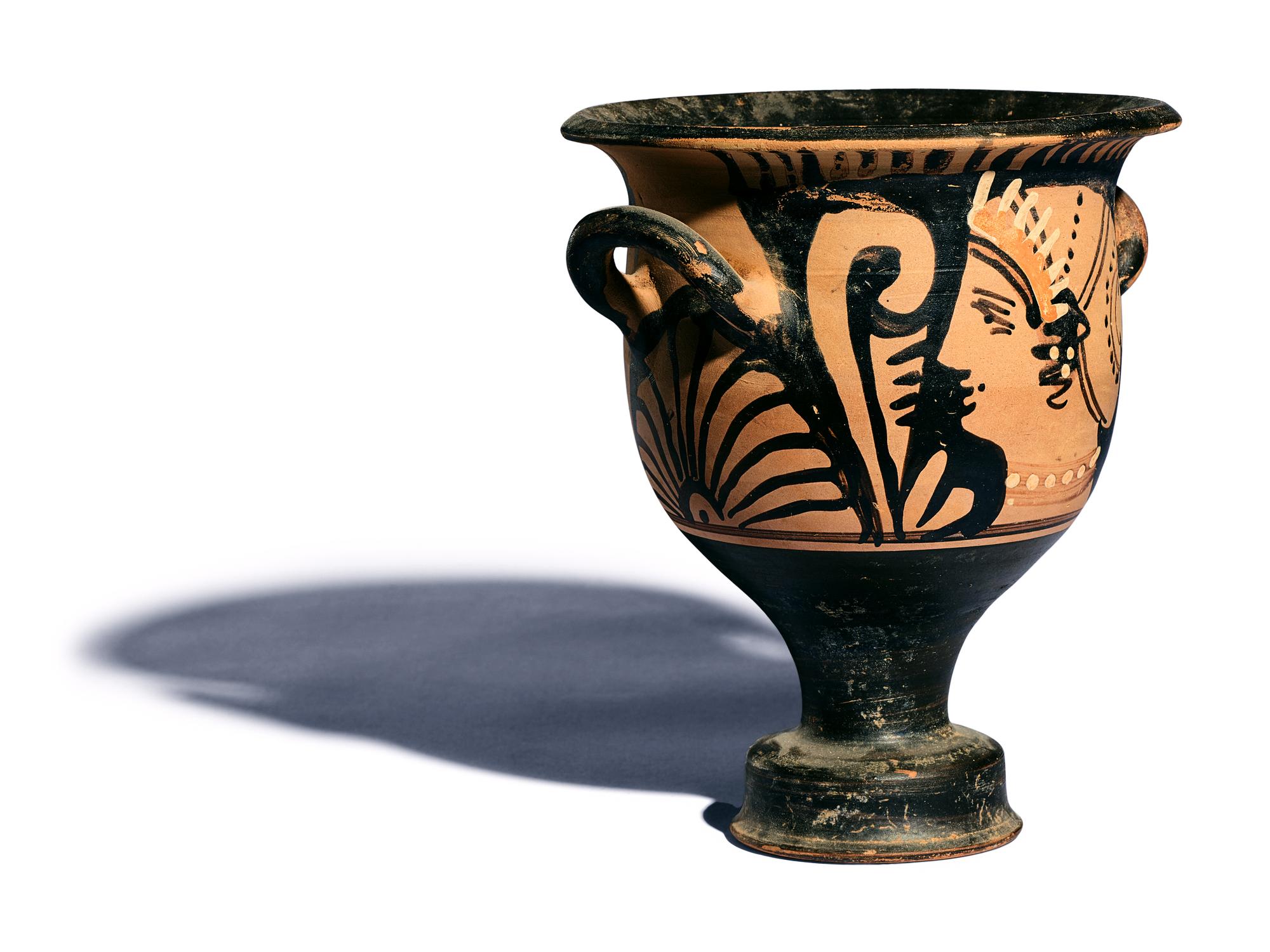 A Campanian Red-Figured Miniature Bell Krater