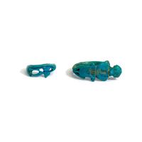 Two Egyptian Faience Rings