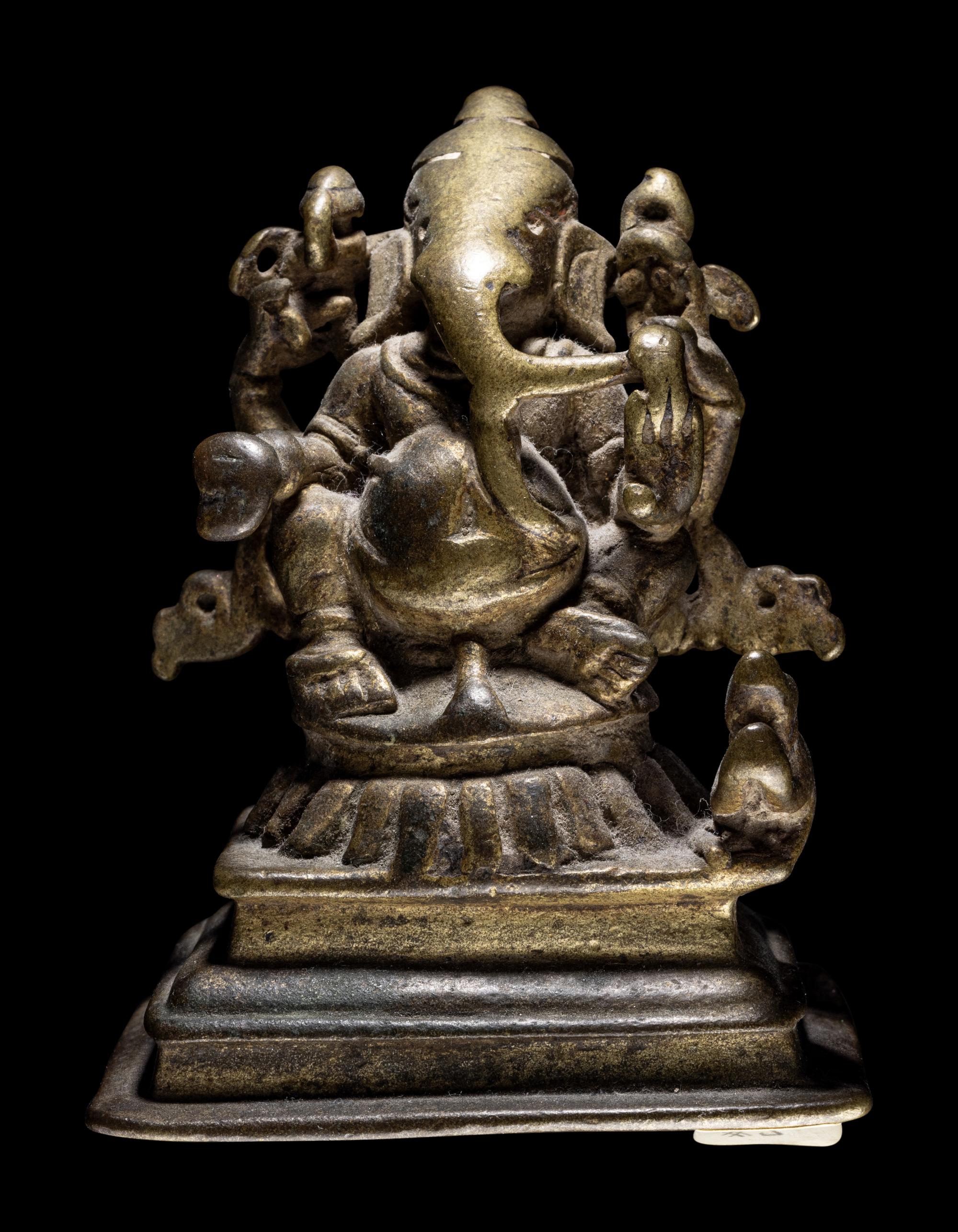 An Indian Bronze Figure of Ganesha