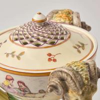 A Wedgwood Emile Lessore (1805-1876) Decorated Queensware Pastile Burner UK, circa 1870
