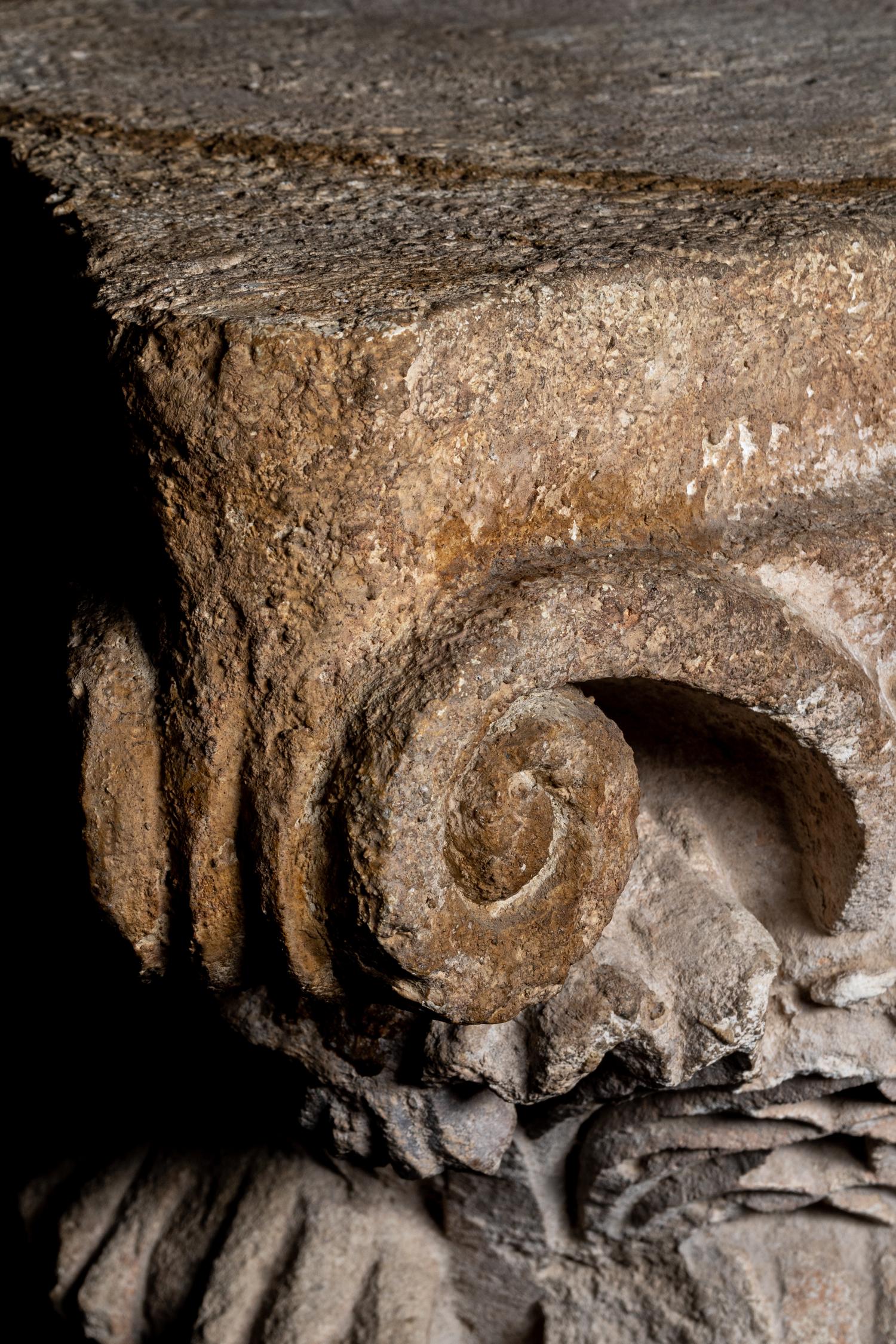 A Roman Marble Corinthian Column Capital