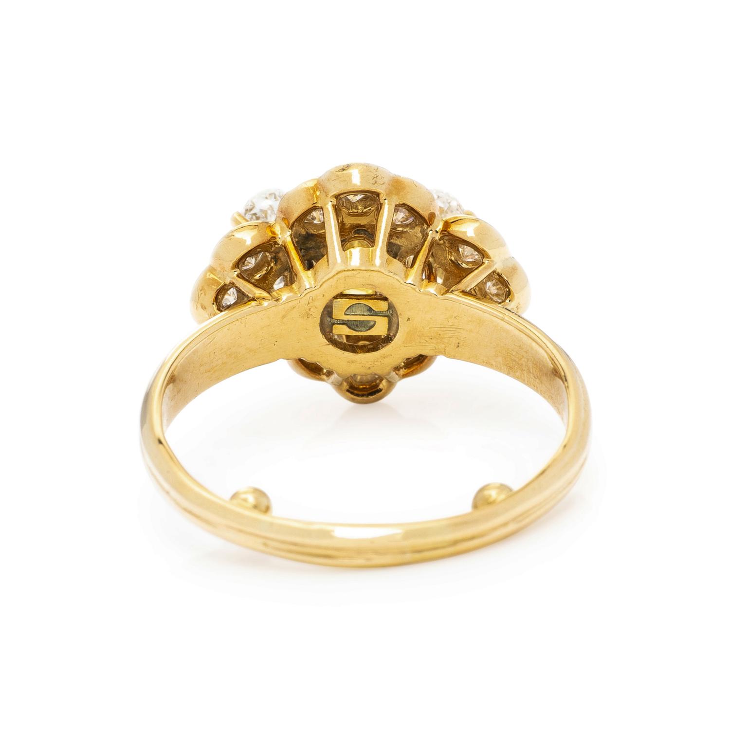 YELLOW DIAMOND AND DIAMOND RING