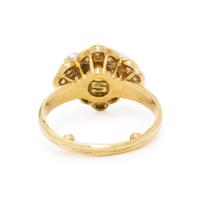 YELLOW DIAMOND AND DIAMOND RING
