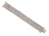 Cubic Zirconia Silver Bracelet, 1980-2000s