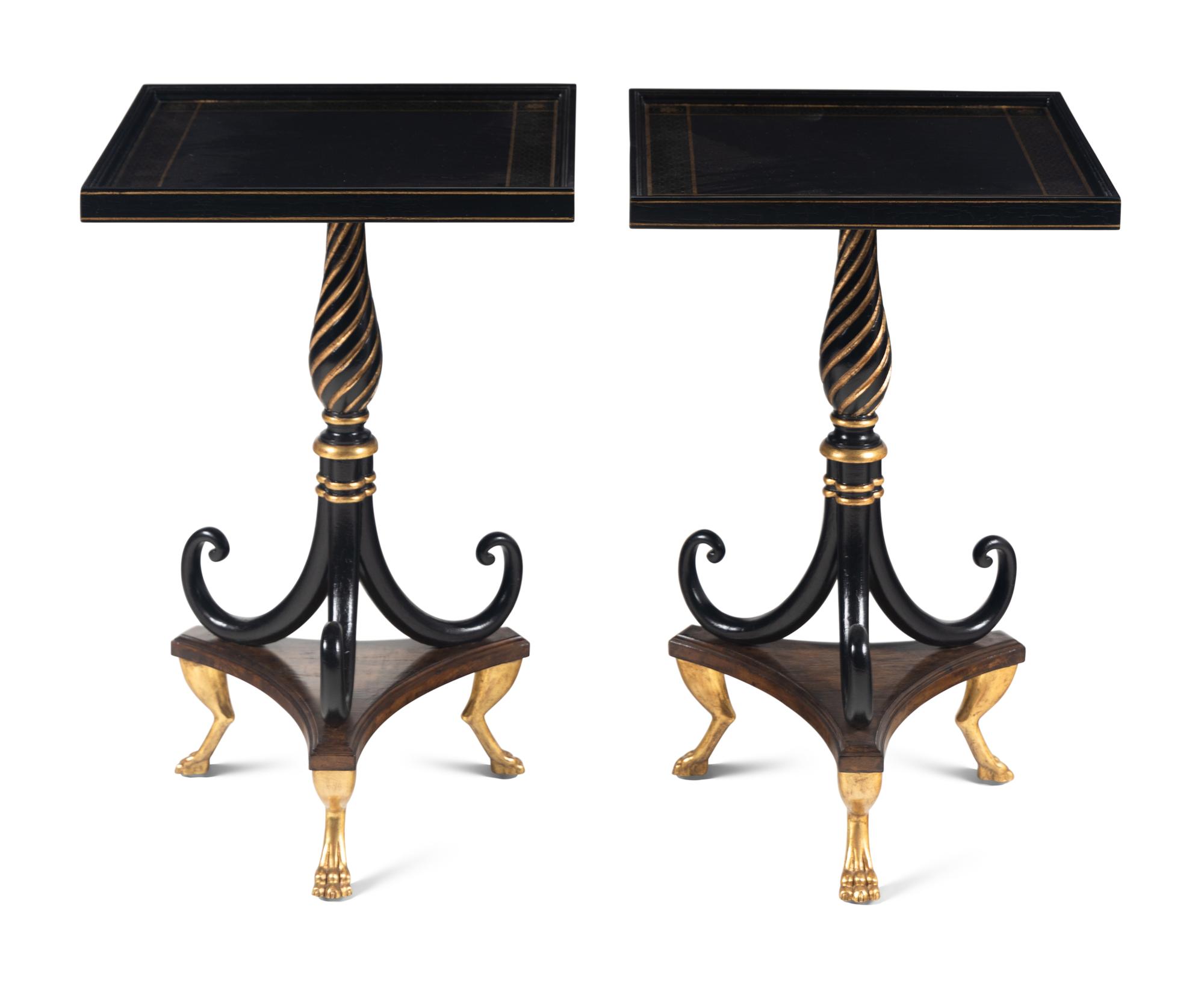 A Pair of Ebanista Savoy Side Tables