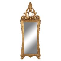 An Italian Baroque Style Giltwood Mirror