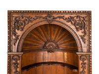A Pair of English Carved Pine Cupboards