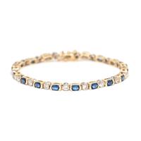 SAPPHIRE AND DIAMOND BRACELET