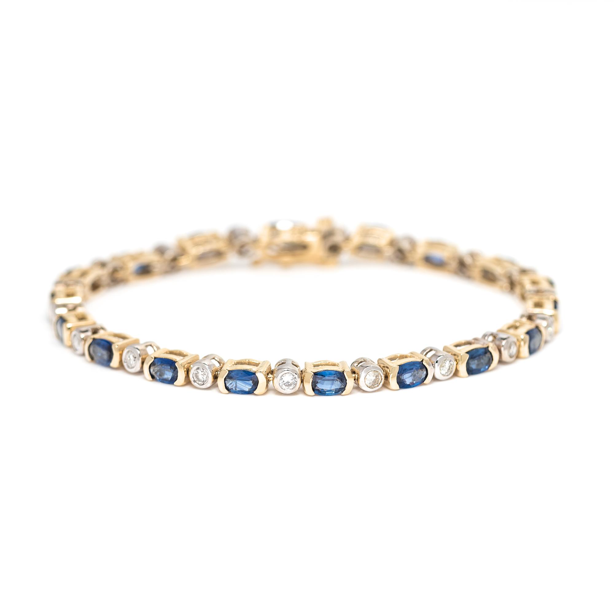 SAPPHIRE AND DIAMOND BRACELET