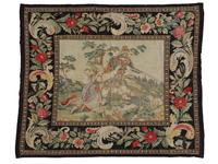 A Continental Tapestry Wall Hanging 77 3/4 x 91 1/2 inches. — 19TH CENTURY