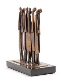 Artist Unknown (20th Century) Figural Group bronze stamped…