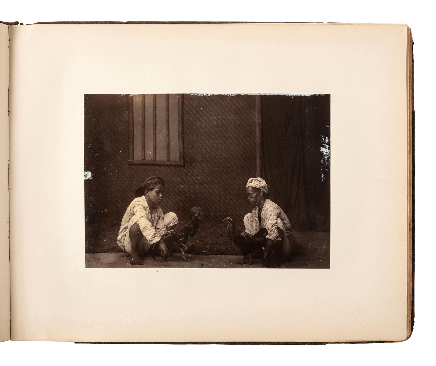 [EARLY PHOTOGRAPHY] -- [INDONESIA]. Album containing photographs of Java [Dutch East Indies]. Ca 1860s.