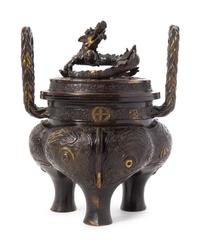A Bronze Incense Burner and Cover