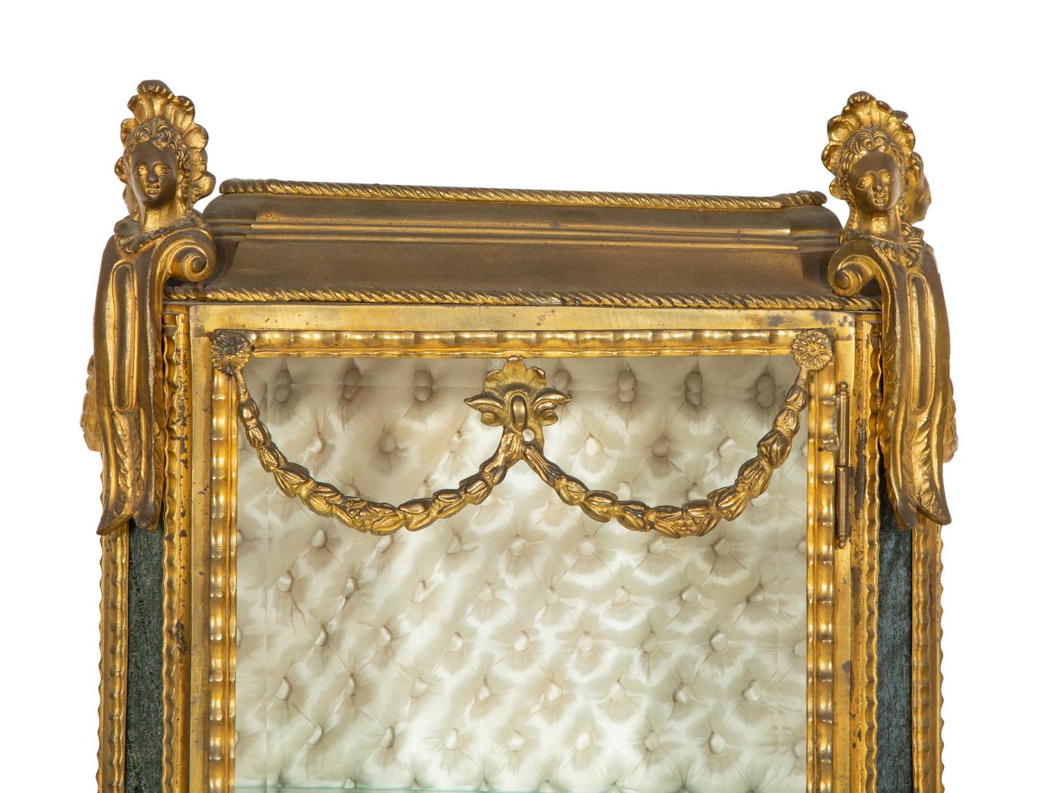 A Pair of Napoleon III Gilt Bronze Vitrines
