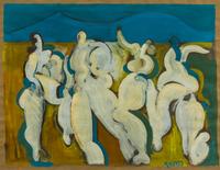 Geoffrey Key, (British, b. 1946), Abstract Figural Group, 1967