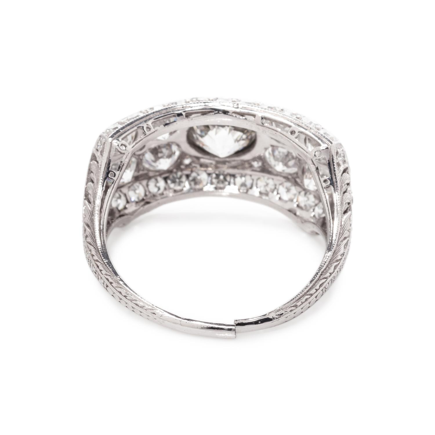 ART DECO, DIAMOND RING