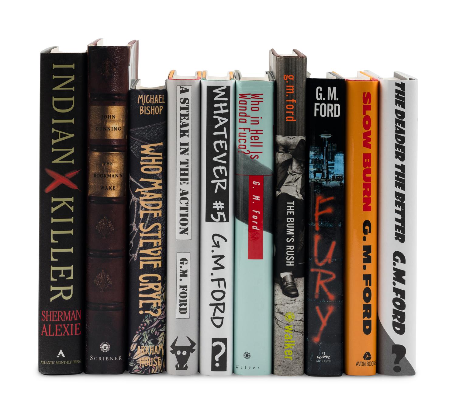 [LITERATURE - MYSTERY FICTION]. A group of 10 FIRST EDITIONS, ALL SIGNED, comprising: