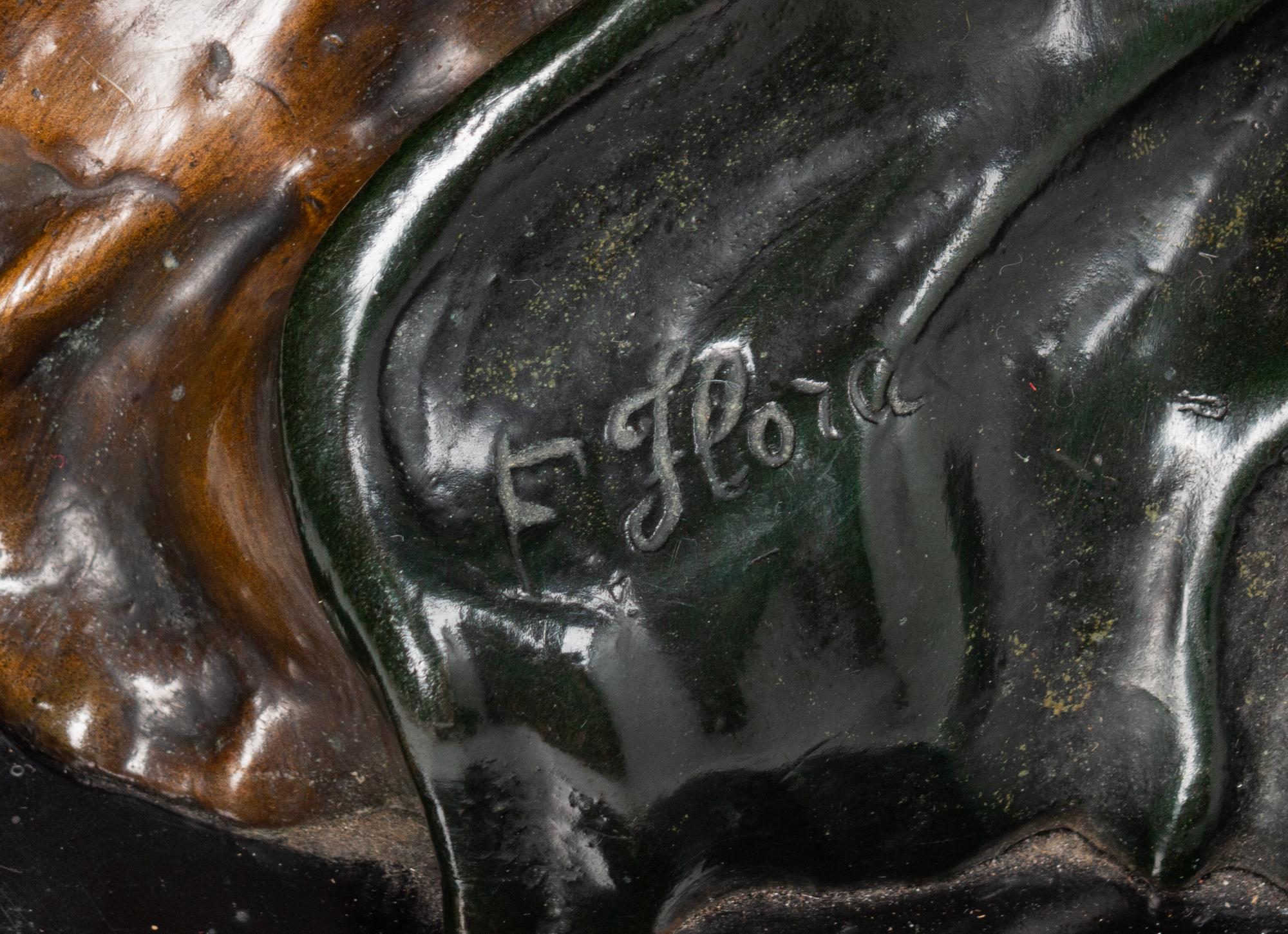 A Patinated Bronze Figure: Flora — 20TH CENTURY