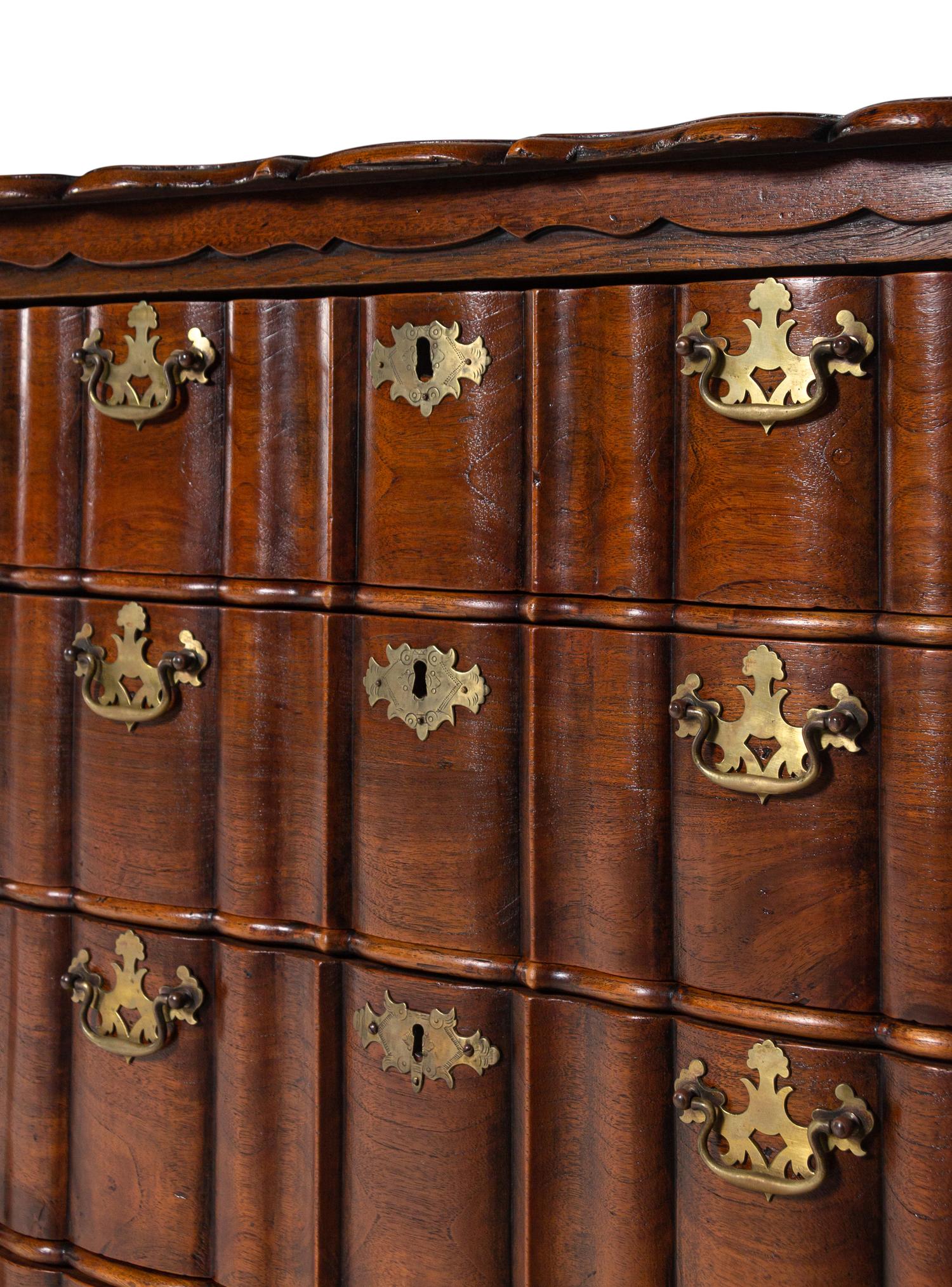 A Dutch Oak Chest of Drawers